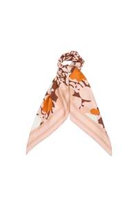 Karen Walker Perfect Day Floral Classic Silk Scarf Pink