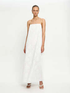 Kivari Elodie Midi Dress Ivory