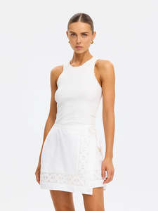 Kivari Marley Mini Skirt Ivory