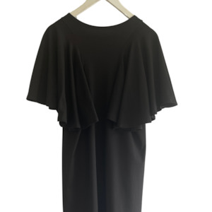 Dresses: flounce dress black