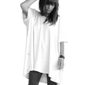 All: Oversized Box Tee White Organic Cotton