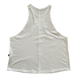All: TWO DAUGHTERS - open side organic cotton tank - white