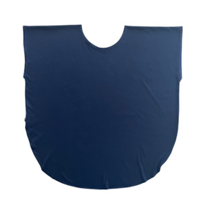 TWO DAUGHTERS - oversized round neck organic cotton circular tshirt - navy