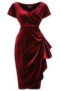 dresses: Red Velvet Elsie dress