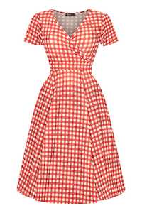 Lady Vintage: Heart Gingham Lyra Dress