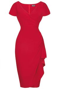 Elsie Dress in Red