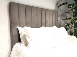 Products: Victor Queen Headboard - Medium Grey Fabric