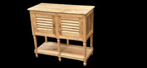 Console Hall Tables: BUFFET TABLE/SIDE TABLE - Solid Mindi Wood