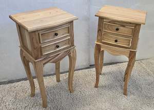 Bedside Cabinet: Bedside/Lamp Table - Mindi Wood - Natural Finish