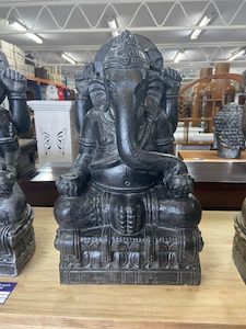 Statues: Ganesh Statue - Black