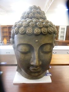 Statues: Buddha Face - Copper Colour - Large