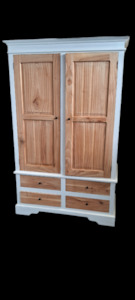 Wardrobe: Free Standing Wardrobe - Mindi Wood - Carolina
