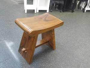 Living Zone: Single Bench Seat - Suar Wood