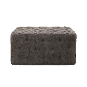 Living Zone: OTTOMAN / COFFEE TABLE - Dark Grey Fabric