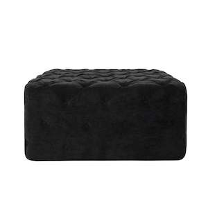 OTTOMAN / COFFEE TABLE - Black Fabric