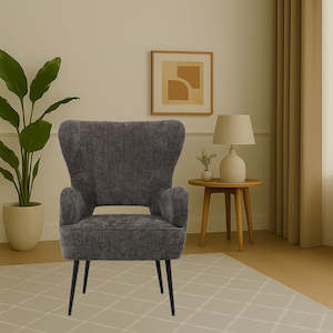 Arm Chair - Grey Fabric
