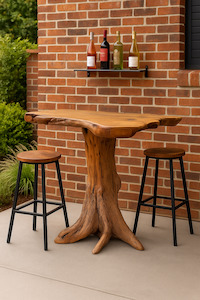 Teak Root Bar Leaner - All from Teak Root