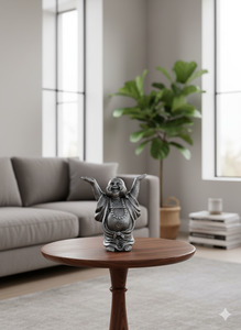 Dream Zone: Mini Laughing Buddha Statue – Hands Up Pose (Symbol of Joy & Abundance)