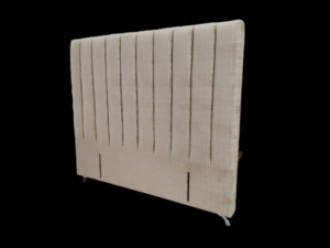 Dream Zone: Victor Headboard - Queen Size - Cream Chenille Fabric - NEW ARRIVAL