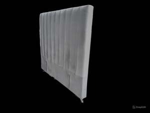 Dream Zone: Victor Headboard - Queen Size - Steel Velvet - NEW ARRIVAL