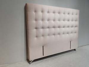 Maison Free-Standing Headboard - Queen Size - Pink Velvet - NEW ARRIVAL