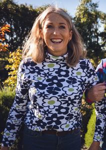 Rollers Lighter Weight: Roller Turtleneck - Bouquet Navy Lighter Weight