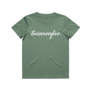 Children Collection: Kids Sage Script Logo T-Shirt