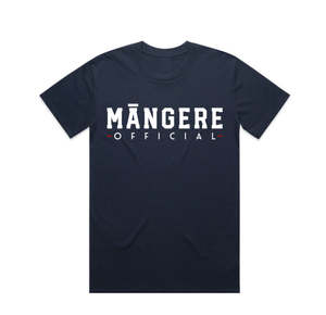 T Shirts: Midnight Blue Māngere Official Tee