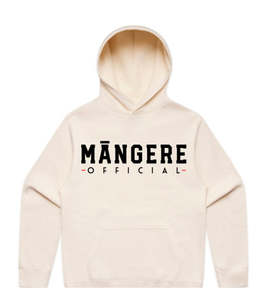 Mangere Official: Ecru Māngere Official Hoodie