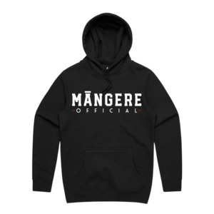 Mangere Official: Black Māngere Official Hoodie