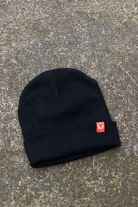 Headwear Accessories: Black Twosevenfive 2.0 Cuff Beanie