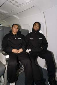 Black “Rep Your Hood” Tracksuits