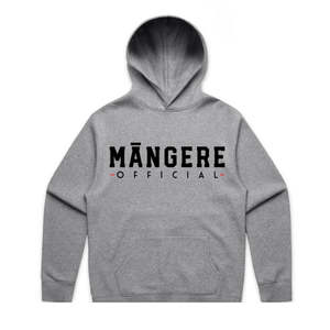 Crew Necks: Grey Marle Māngere Official Hoodie