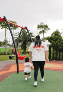 T Shirts: Off White/Peach Box Tee