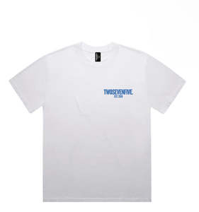 NEW!! White/Blue Box Tee