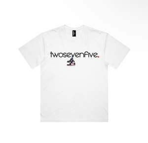 NEW!! White Box Tee - Black & Red Sneaker