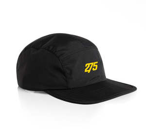 Headwear Accessories: Black “275” 5-Panel Hat