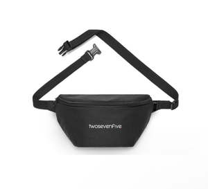 Headwear Accessories: Black/White OG Logo Bum Bag
