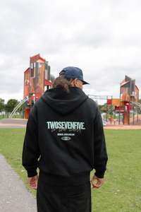 Online Home Page New Instore: NEW!! Twosevenfive. Essential Hoodie - Black/Mint Green