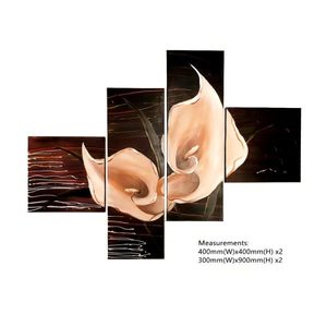 Handmade Modern Abstract Art Oil Painting Lily