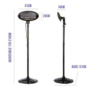 lENNOX Infrared Heater, 2000W Outdoor Electric Portable Patio