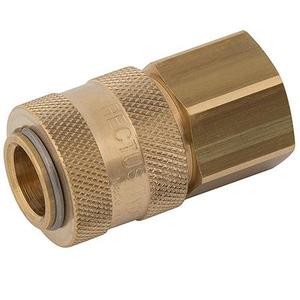 Rectus 1/4" Hi-Flow Brass ARO Coupler (BSP)