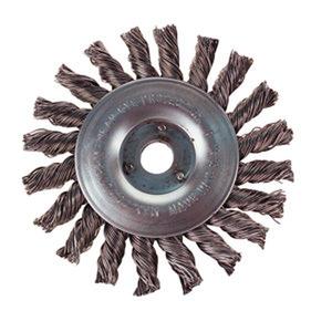 Buffing Grinding: Wire Wheel 4" - Twisted Wire Brush