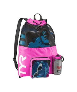 Products: TYR Big Mesh Mummy Backpack - Pink