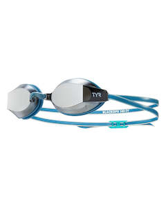 Products: TYR Blackops Mirrored Women's Goggle - Silver/Teal