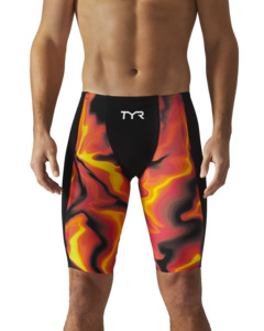 TYR Men's Shockwave High Waist Infrared Jammer - Fire