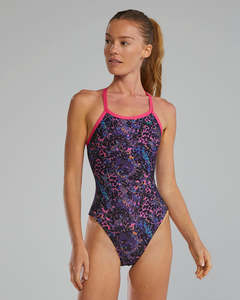 TYR Women's Stipple Diamondfit Swimsuit - Petunia