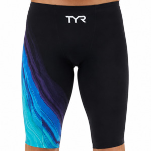TYR Men's Venzo Low Waist Jammer - Blue/Trq Navy