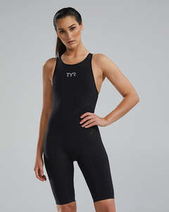 TYR Women's Venzo Open Back Tech Suit - Onyx