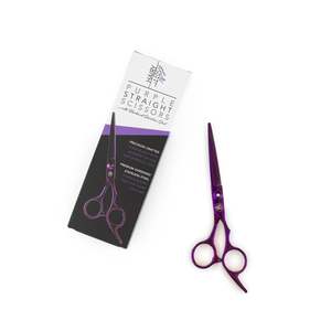 Hairy Pony: Horse Straight Scissors - Purple